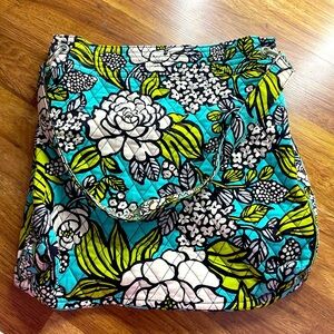Vera Bradley Island Blooms (Retired in 2012) Quilted Tote Shoulder Bag Floral